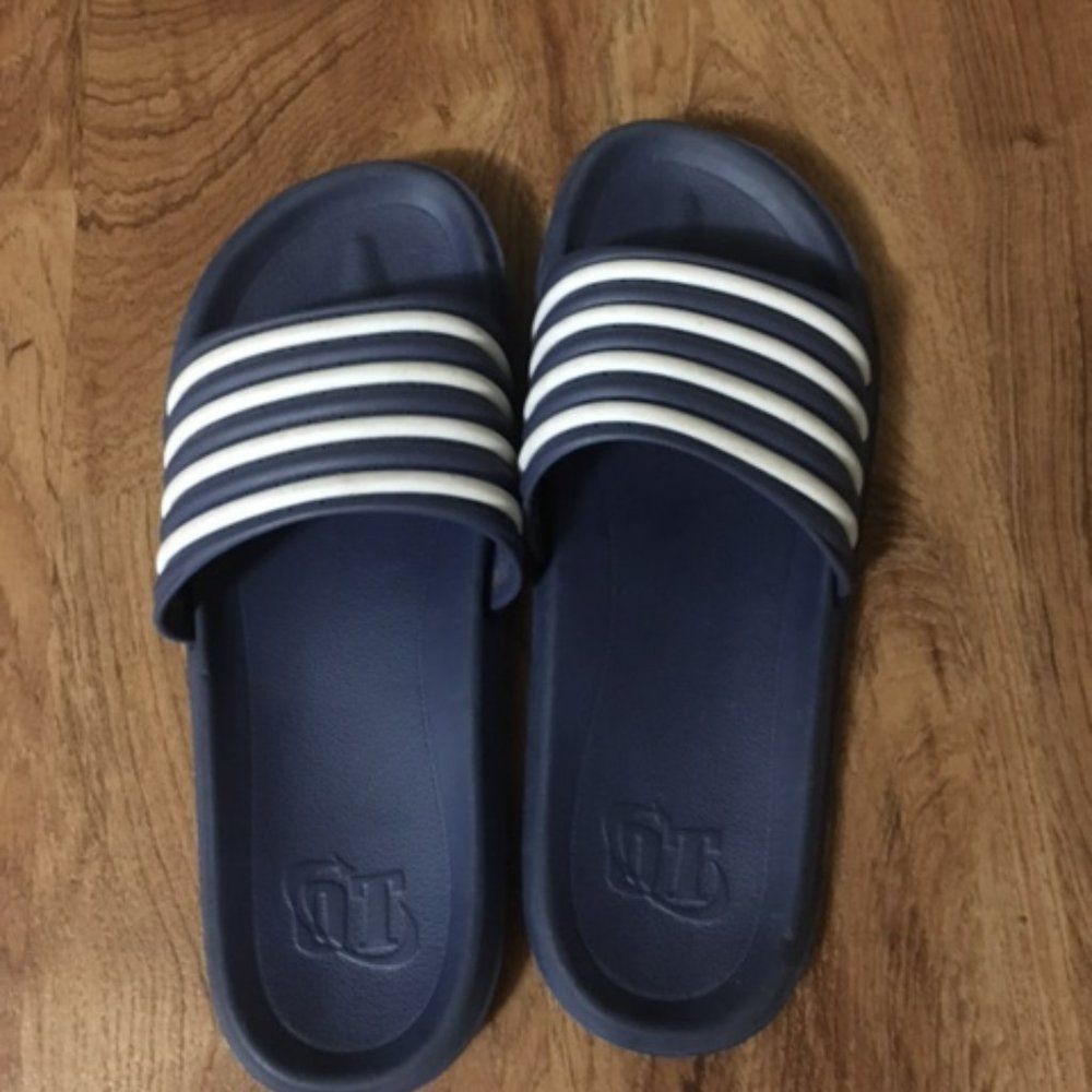 Men's OT Revolution Flip-Flops--Blue/White--Size S(8-9)